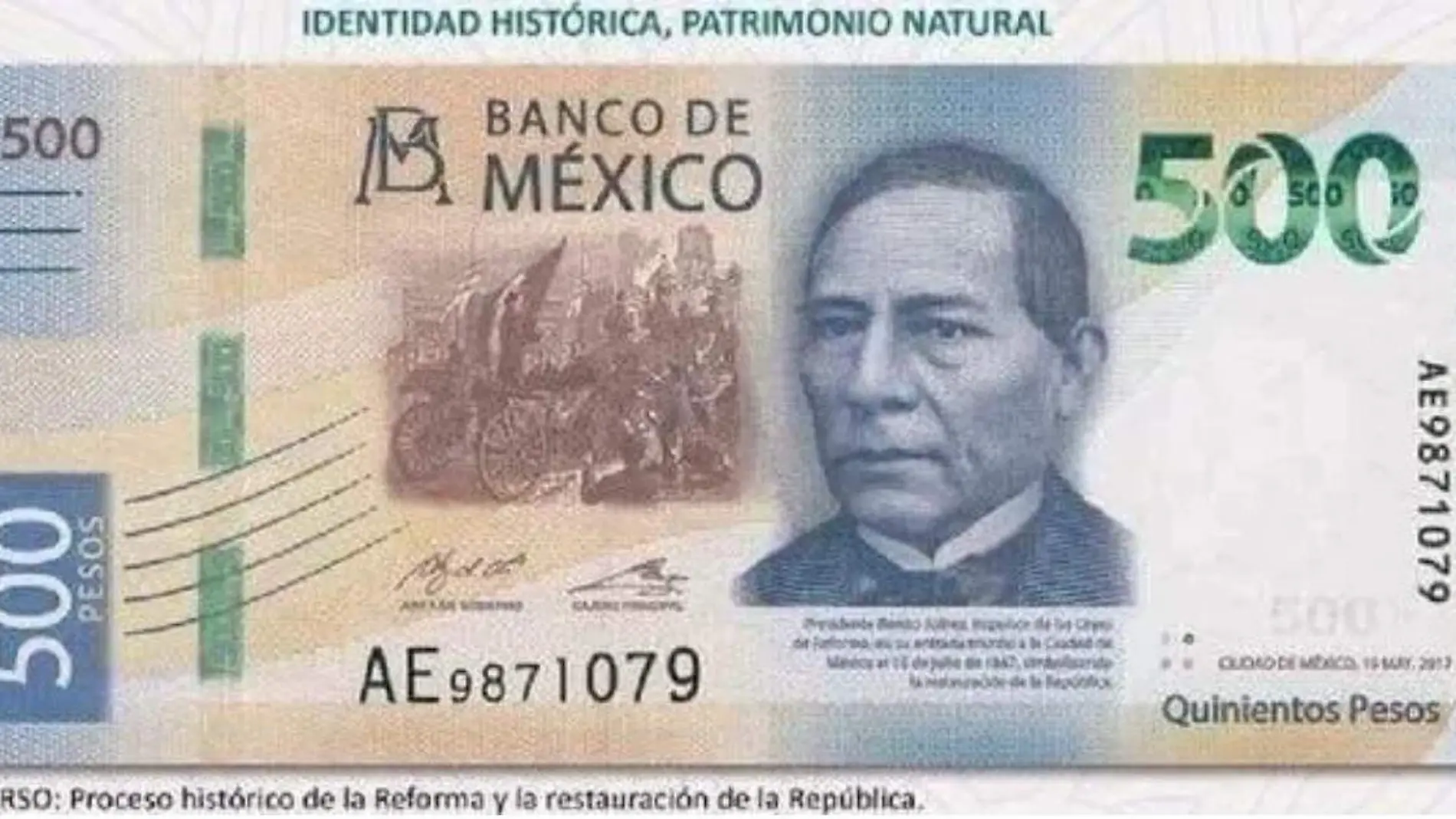 Estos son los billetes en los que ha aparecido Benito Juárez